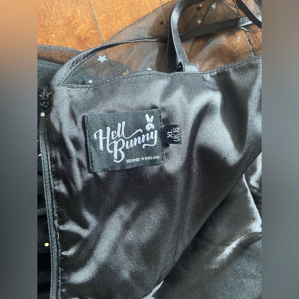 Hell Bunny retro Infinity 1950's black dress - Picture 7 of 9